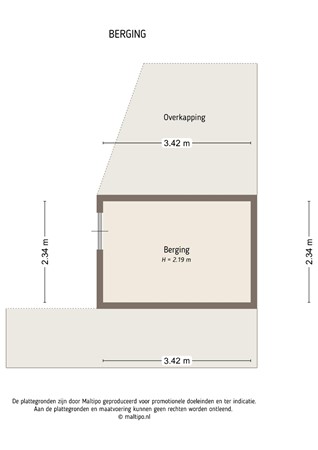 Floorplan - van Arkelstraat 20, 4147 EN Asperen